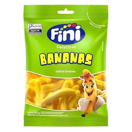 FINI BALA GELATINA BANANAS 80G